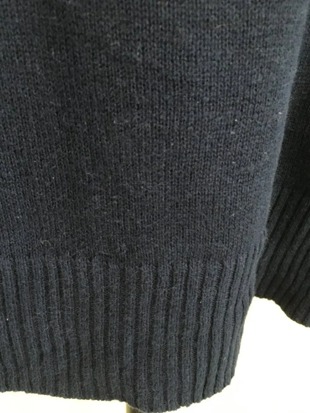 J CREW Crewneck Blue Linen Blend Knit Long Sleeve Pullover Sweater